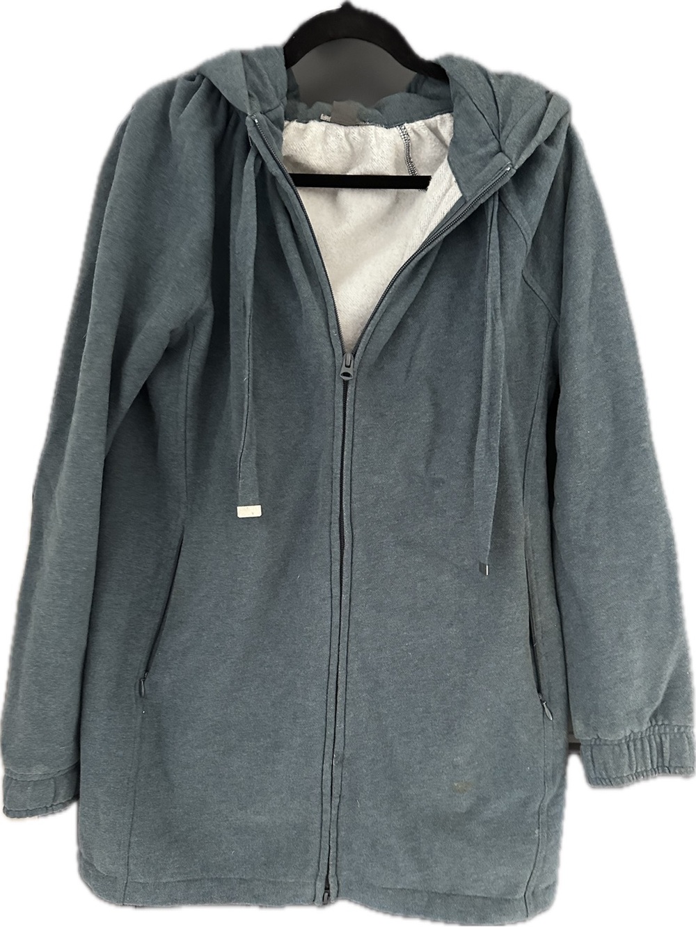 Armani Exchange Slate Blue Zip-Up Hoodie L/XL